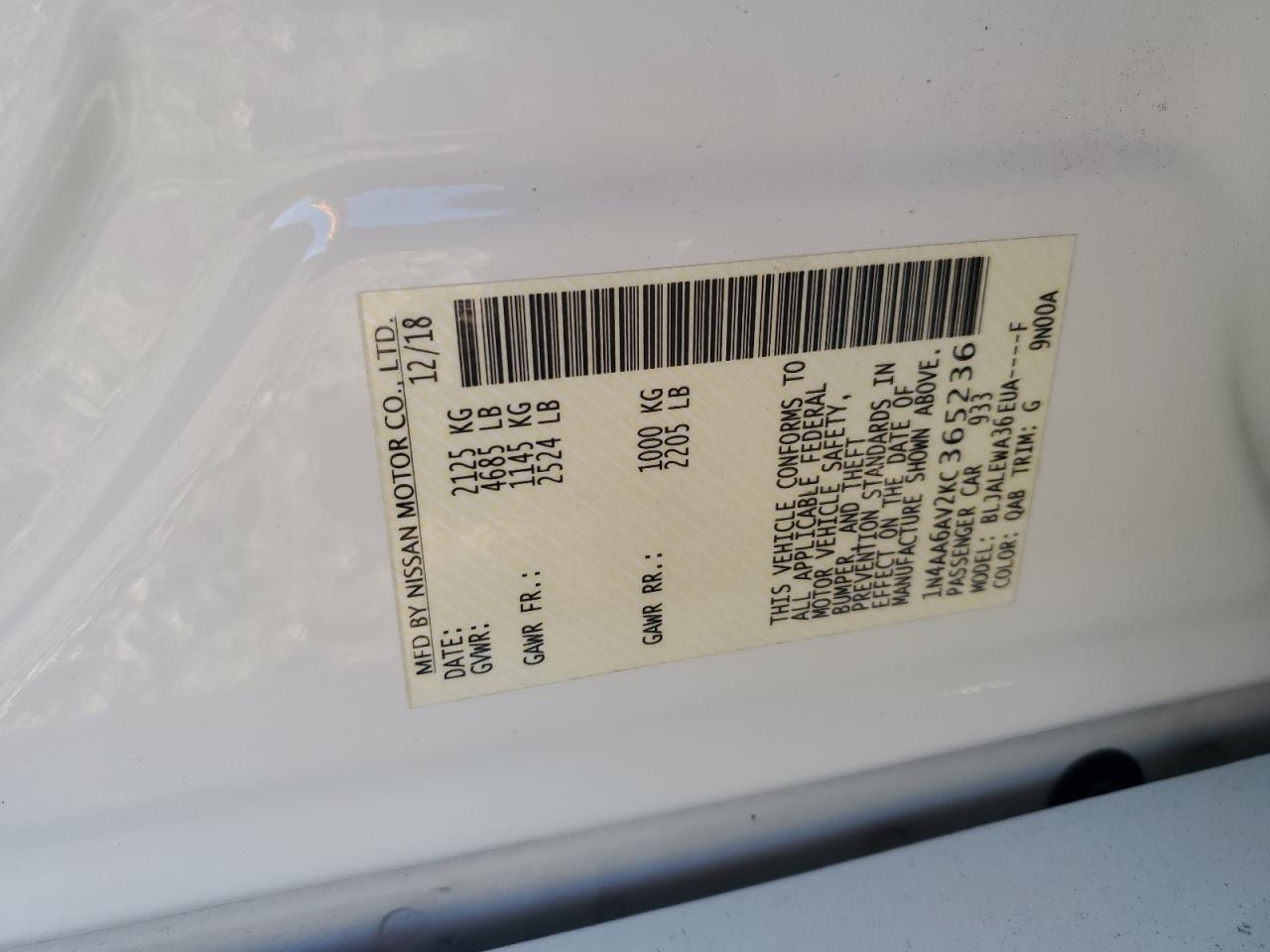 Nissan Maxima S Image 8