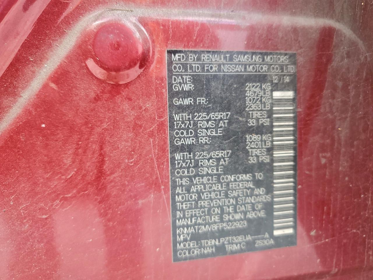 Nissan Rogue S Image 5