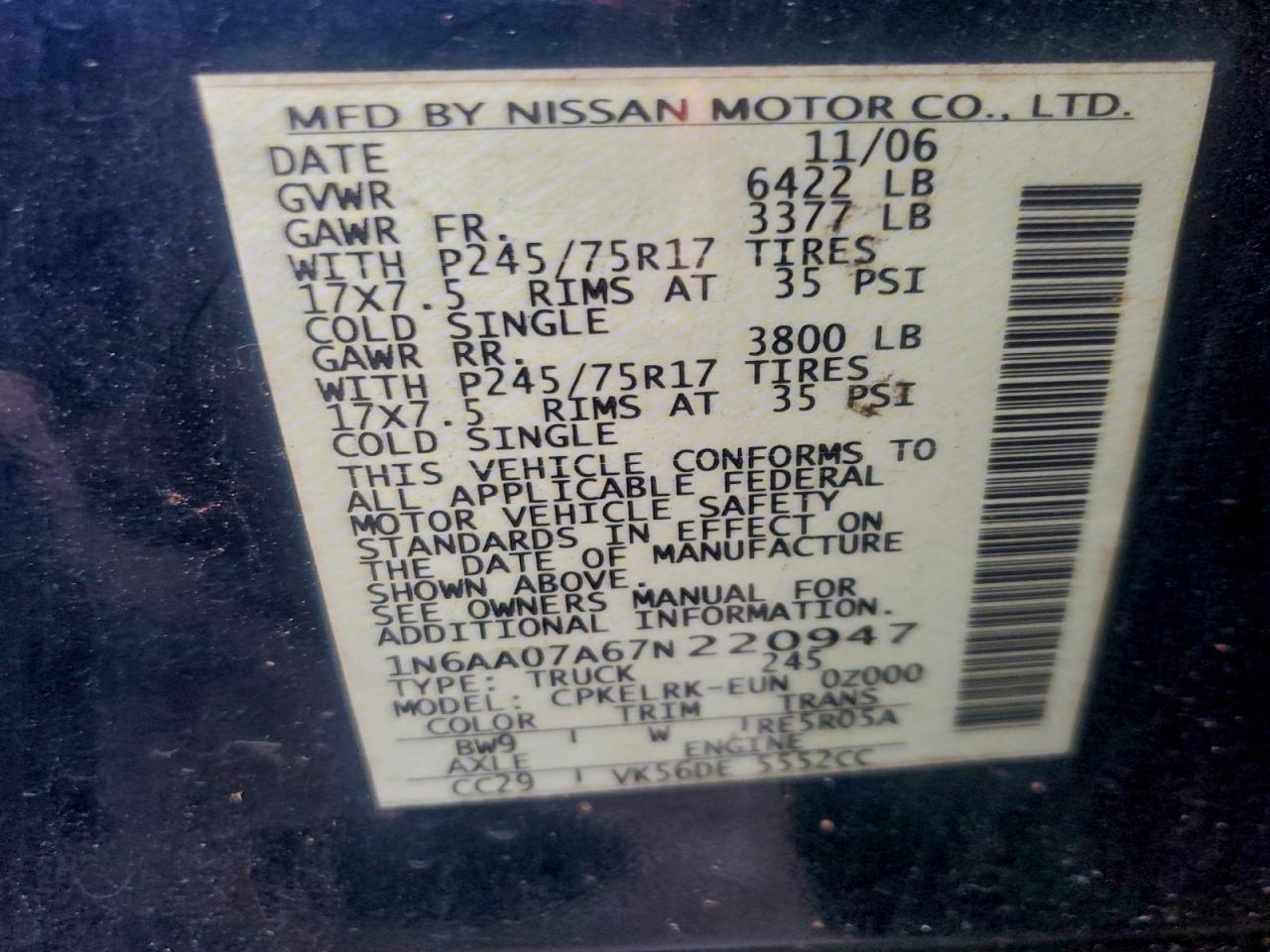 Nissan Titan Xe Image 12